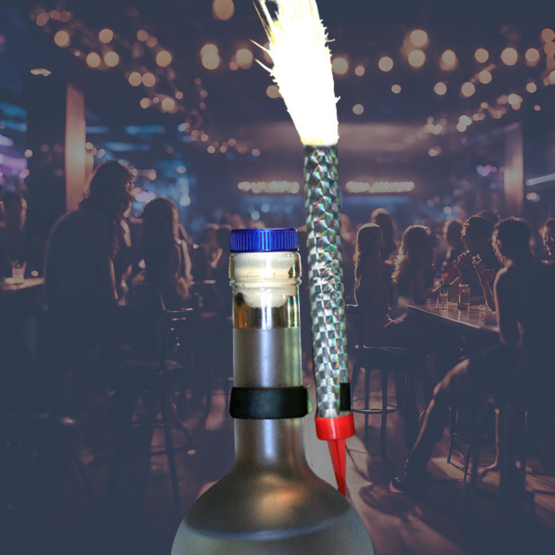 Single Bottle Sparkler Clips | The Industry Standard for VIP Bottle Service Safety
