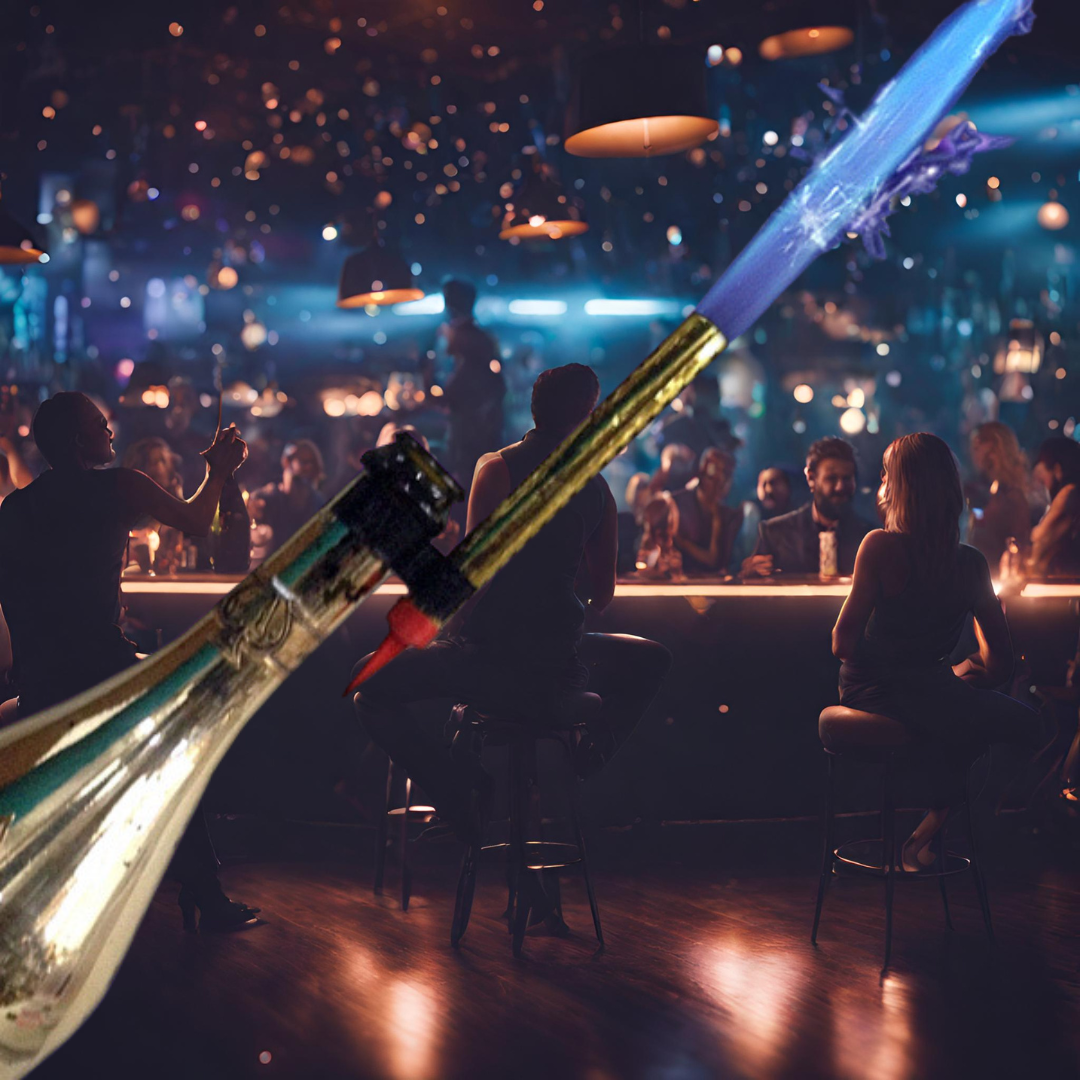 Single Bottle Sparkler Clips | The Industry Standard for VIP Bottle Service Safety