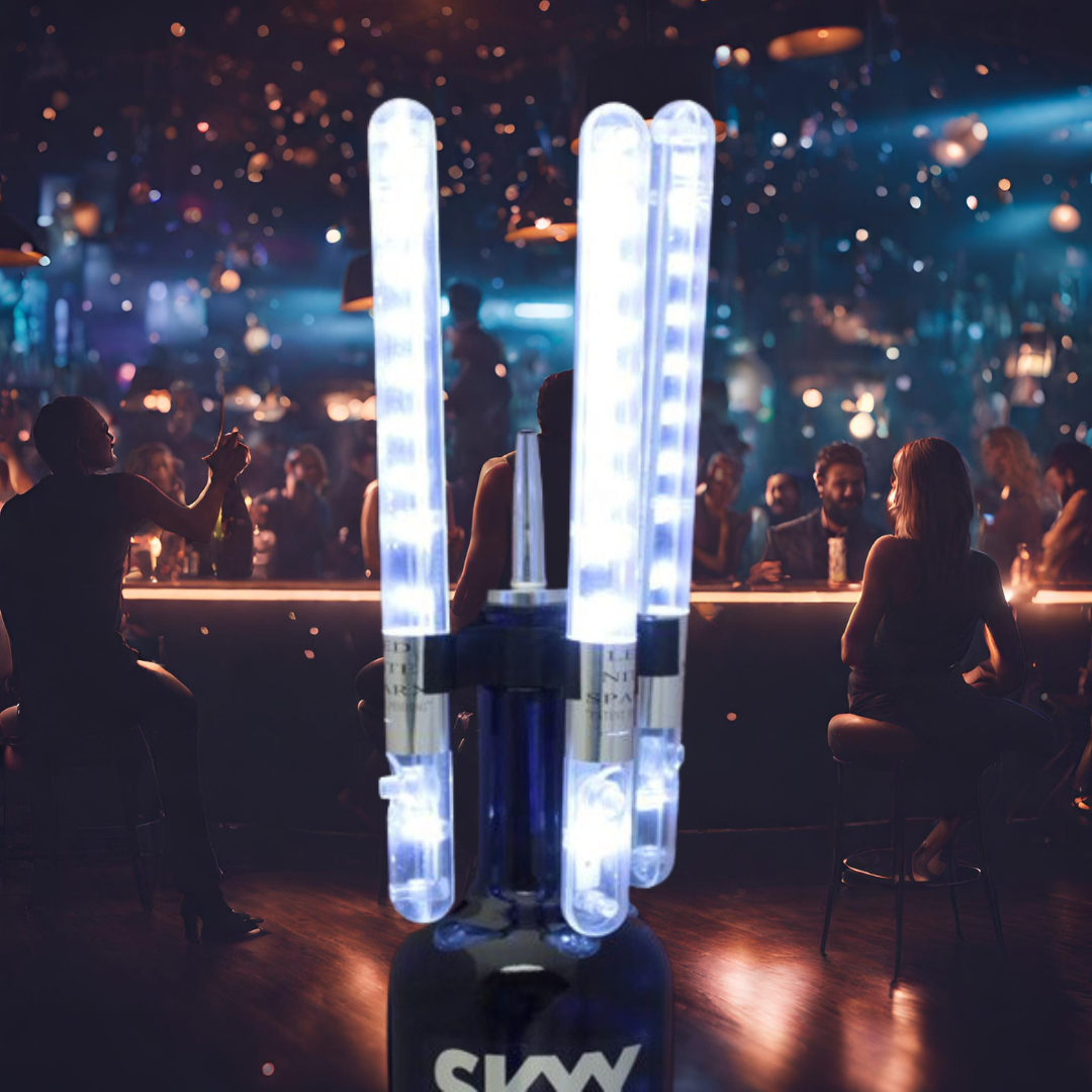 Premium LED Bottle Sparklers: The Ultimate Reusable Bottle Service Accessory